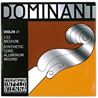 Los mejores  - Thomastik Cuerda suelta para 4-4 violín Dominant - cuerda Re núcleo de plástico- entorchado de aluminio- mediana